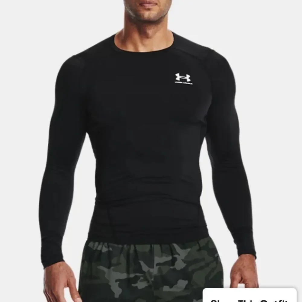 Men's HeatGear® Armour Long Sleeve Black 4XL NWT and in packaging unopened